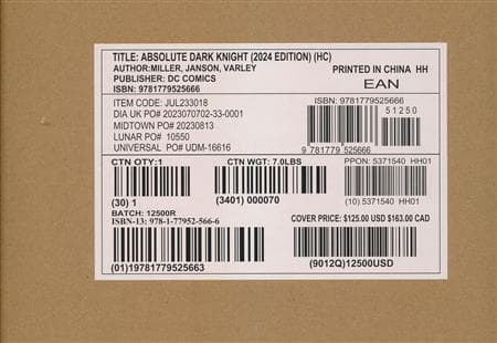 Absolute Dark Knight HC (2024 Edition)